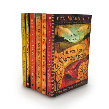 Toltec Wisdom Series 6-Book Set by Don Miguel Ruiz – The Four Agreements & Spiritual Self-Help Collection
