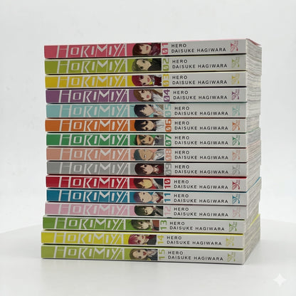 Horimiya Manga Set Vol. 1–15 by HERO & Daisuke Hagiwara (Complete School Life Romance Collection)