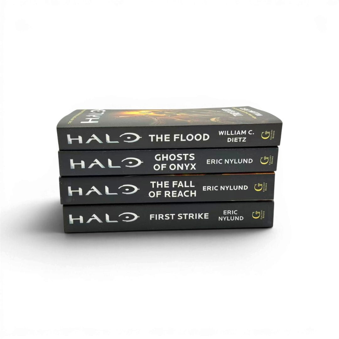 The Original Halo Book Series Collection (The Fall of Reach, The Flood, First Strike, Ghosts of Onyx)