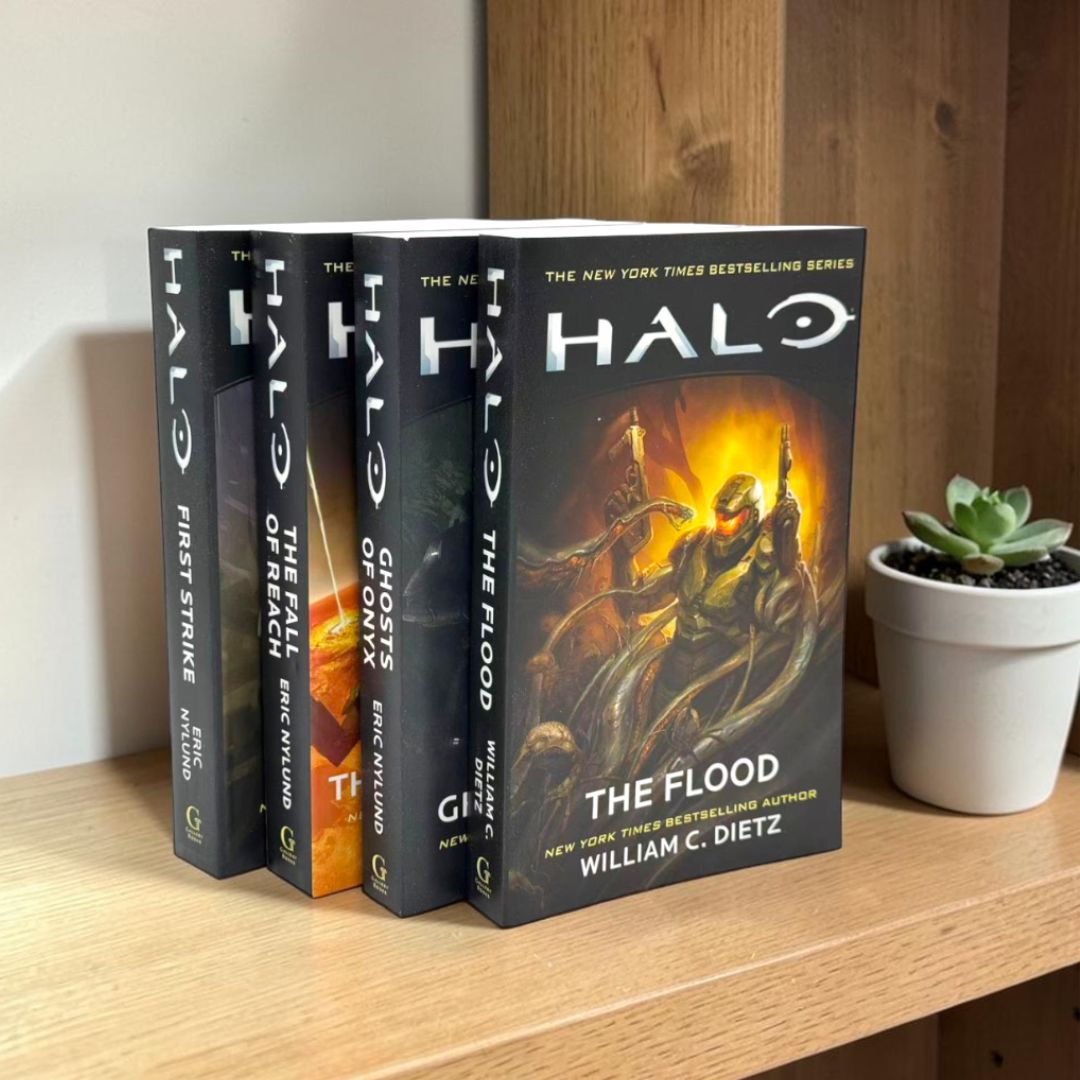 The Original Halo Book Series Collection (The Fall of Reach, The Flood, First Strike, Ghosts of Onyx)