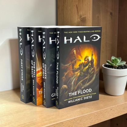 The Original Halo Book Series Collection (The Fall of Reach, The Flood, First Strike, Ghosts of Onyx)