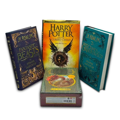 J.K. Rowling (Harry Potter and the Cursed Child Parts One and Two, Fantastic Beasts The Crimes of Grindelwald,The Original Screenplay,Quidditch Through the Ages and more) 6 Books Collection Set