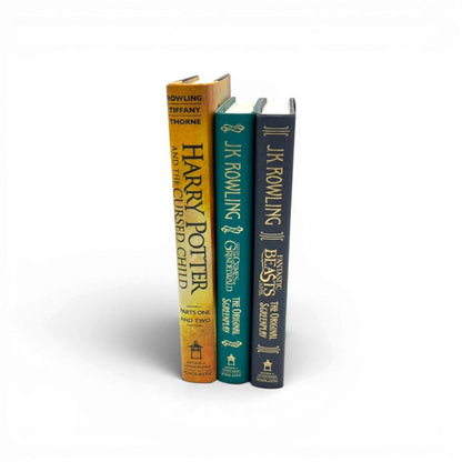 Wizarding World 3-Book Hardcover Collection by J.K. Rowling (Harry Potter and the Cursed Child, Crimes of Grindelwald, Fantastic Beasts)