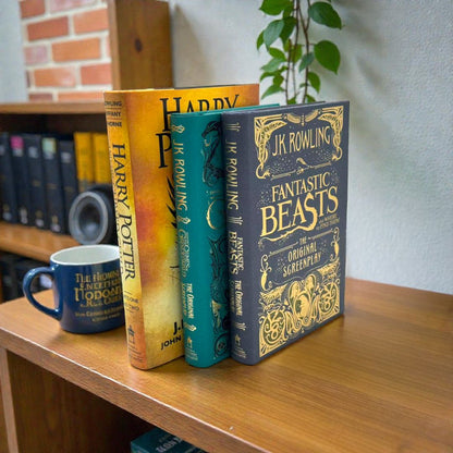 Wizarding World 3-Book Hardcover Collection by J.K. Rowling (Harry Potter and the Cursed Child, Crimes of Grindelwald, Fantastic Beasts)