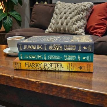 Wizarding World 3-Book Hardcover Collection by J.K. Rowling (Harry Potter and the Cursed Child, Crimes of Grindelwald, Fantastic Beasts)