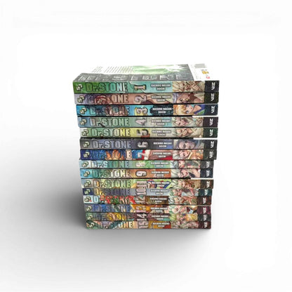 Dr. STONE Manga Set Vol. 1–15 by Riichiro Inagaki & Boichi (Complete Collection)