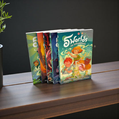 5 Worlds Book Series 1–5 (Complete Graphic Novel Collection Set by Mark Siegel)