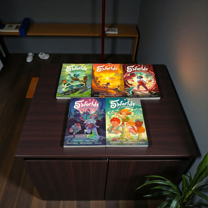 5 Worlds Book Series 1–5 (Complete Graphic Novel Collection Set by Mark Siegel)