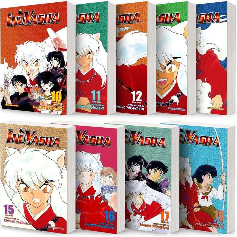Inuyasha VIZBIG Edition Manga by Rumiko Takahashi:9-book Collection Set Vol 10-18