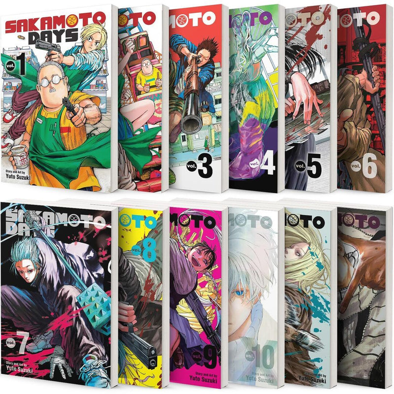 Sakamoto Days Manga 12-book Set Vol.1-12 by Yuto Suzuki