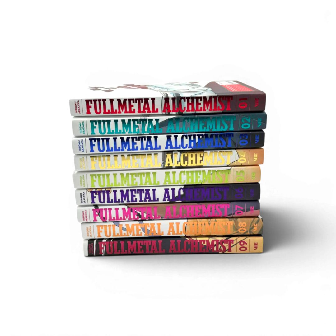 Fullmetal Alchemist: Fullmetal Edition – Manga 9-Book Set Vol. 1–9 by Hiromu Arakawa (Hardcover Collector’s Edition)