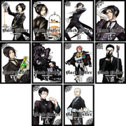 Black Butler Manga Set Vol 1-10 by Yana Toboso + 5 Kokuyo Campus Notebooks of Spy x Family Limited Edition