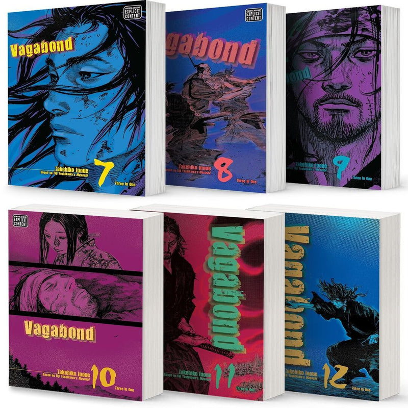 Vagabond VIZBIG Edition Manga 6-book Set Vol 7-12 by Takehiko Inoue