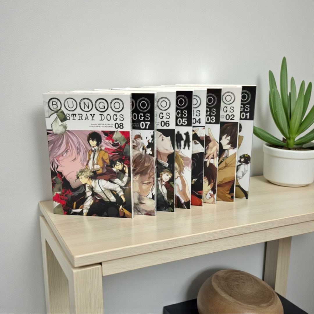 Bungo Stray Dogs Manga Set Vol. 1–8 by Kafka Asagiri & Sango Harukawa (English Edition)