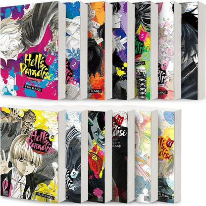 Hell's Paradise:Jigokuraku Complete Vol. 1-13 Collection 13 Book Bundle Set by Yuji Kaku Plus 5 Kokuyo Campus Notebooks of Spy x Family Limited Edition