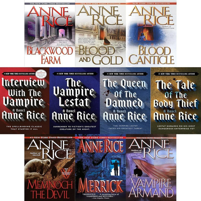 Vampire Chronicles Series 10 Books Set (Book #1 - Book #10)