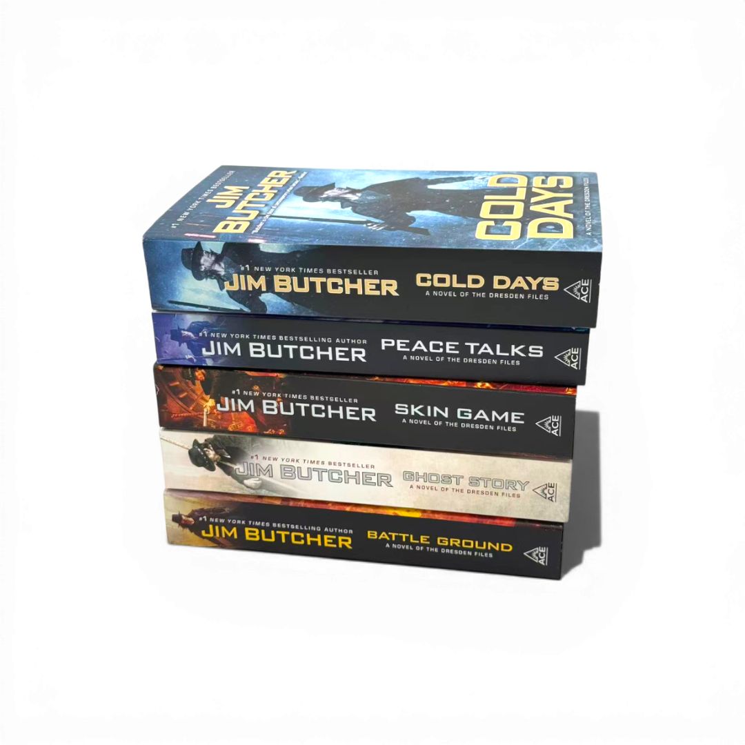The Dresden Files Series III 5-Book Set (#13–17) by Jim Butcher – Includes Ghost Story, Cold Days, Skin Game & More