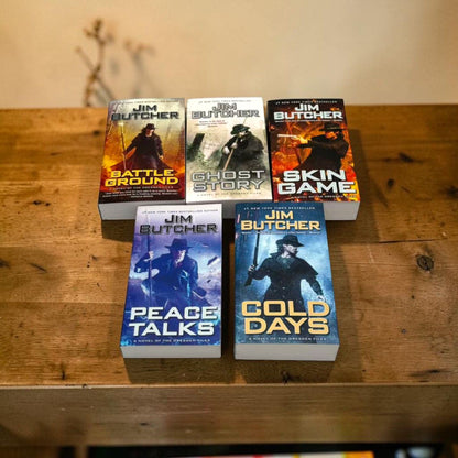 The Dresden Files Series III 5-Book Set (#13–17) by Jim Butcher – Includes Ghost Story, Cold Days, Skin Game & More