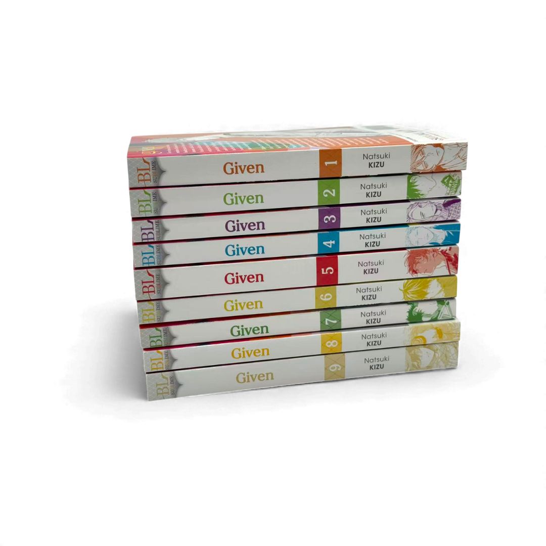 Given Manga Set – Volumes 1–7 by Natsuki Kizu (Complete BL Romance Music Manga Collection)