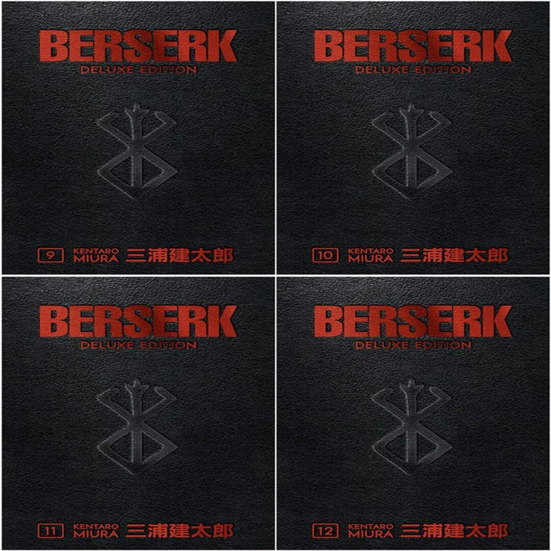 Berserk Deluxe Edition 4 Books Collection SET IV (Berserk Deluxe Volume 9 - Volume 12)