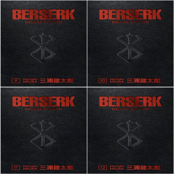 Berserk Deluxe Edition 4 Books Collection SET IV (Berserk Deluxe Volume 9 - Volume 12)