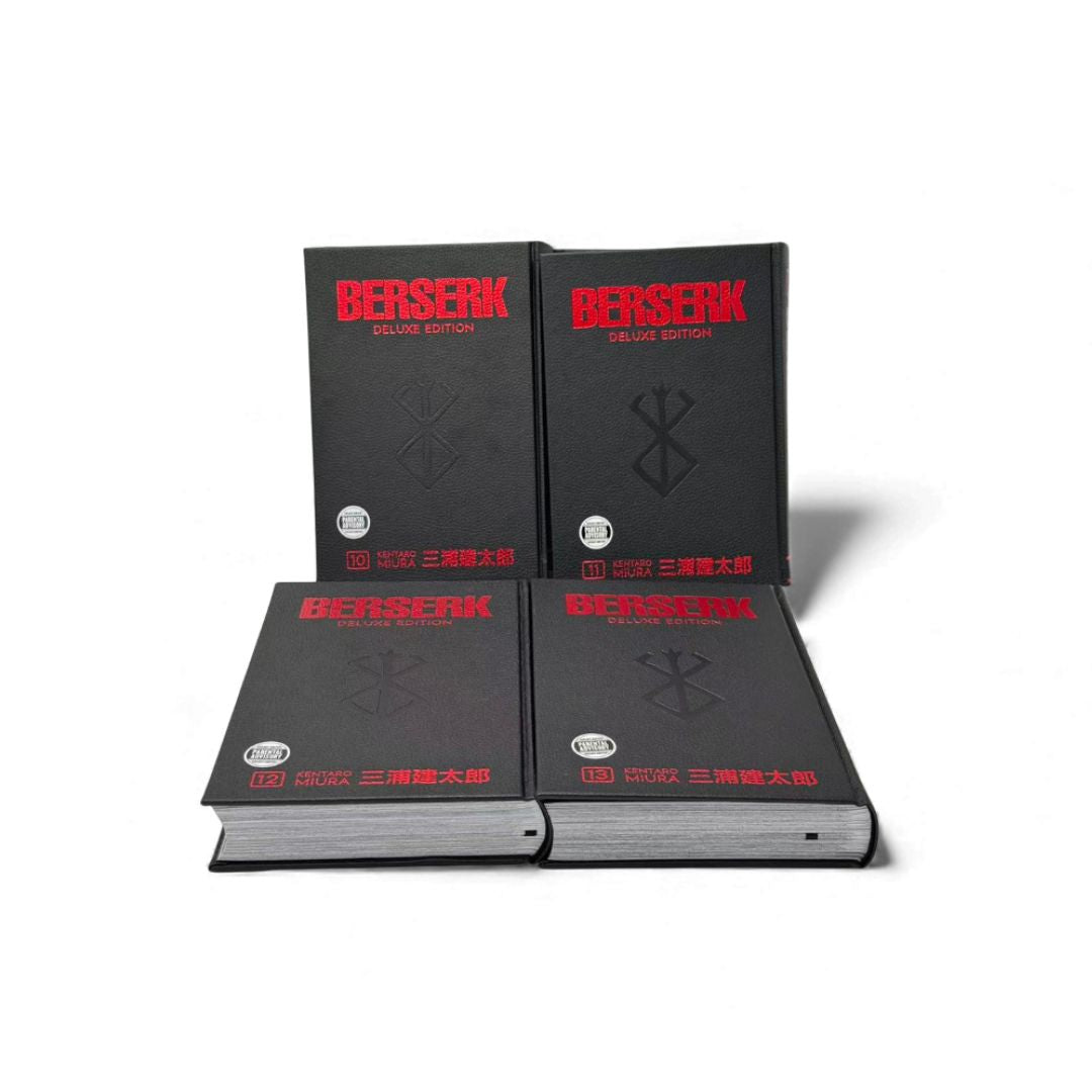Berserk Deluxe Edition 4-Book Collection Set by Kentaro Miura (Volumes 10–13, Hardcover Manga Set)
