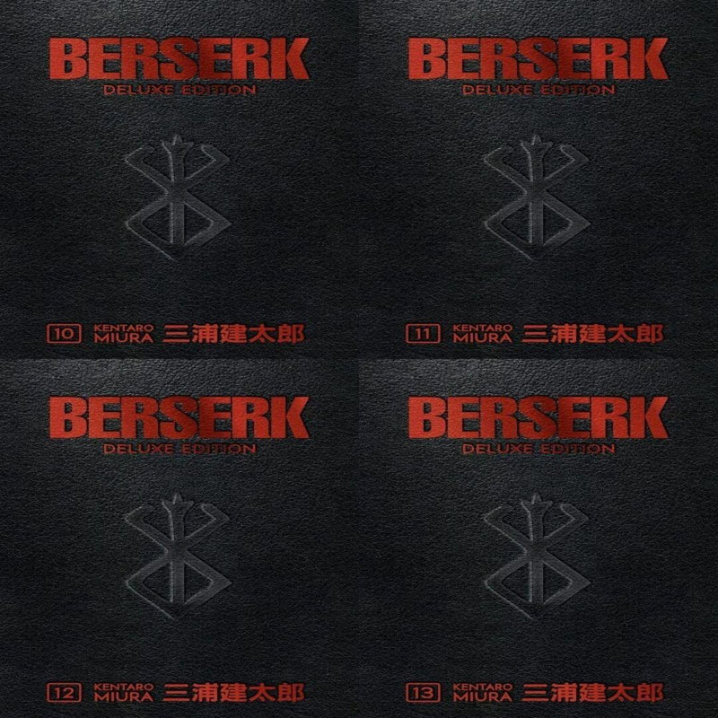 Berserk Deluxe Edition 4 Books Collection SET (Berserk Deluxe Volume 10 - Volume 13)