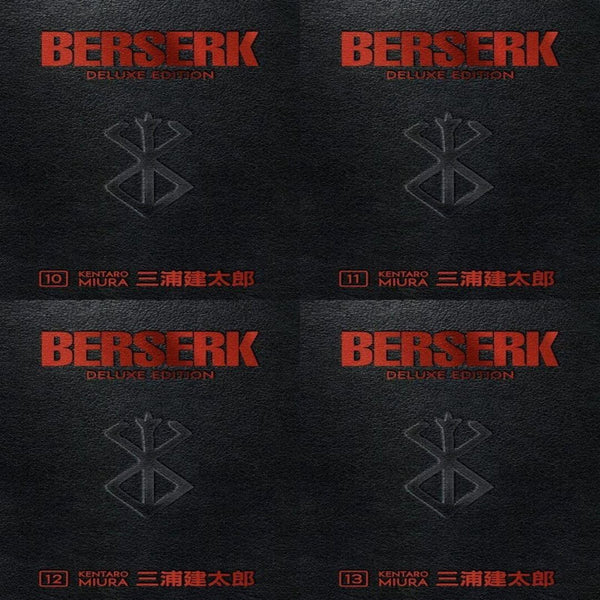 Berserk Deluxe Edition 4 Books Collection SET (Berserk Deluxe Volume 10 - Volume 13)