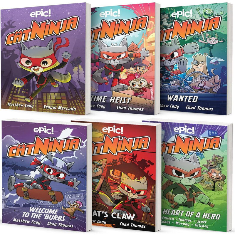 Cat Ninja Series 6 Books Set