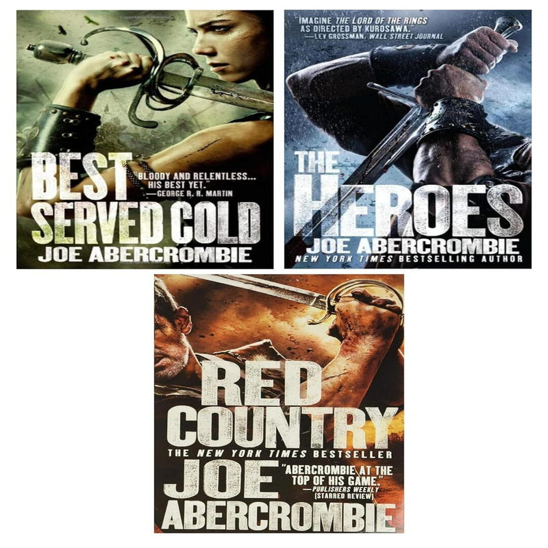 World of the First Law Series 3 Books Set – Best Served Cold, The Heroes, and Red Country