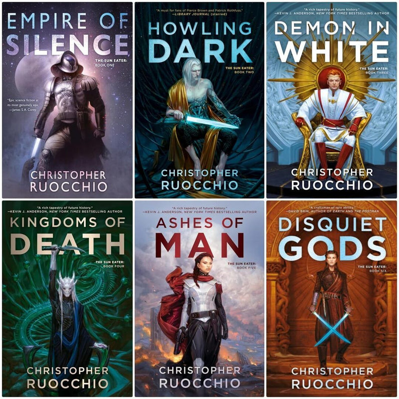 Sun Eater Series 6 Books Set Paperback Edition - Empire of Silence, Howling Dark, Demon in White, Kingdoms of Death, Ashes of Man, Disquiet Gods