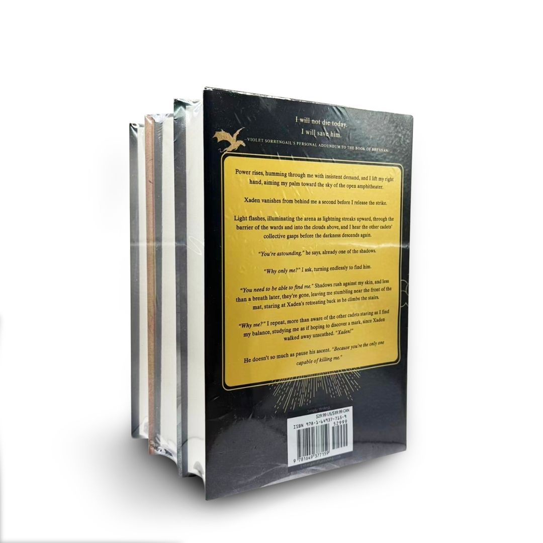 Fourth Wing Series by Rebecca Yarros (3-Book Complete Collection – Fourth Wing & Iron Flame Romantasy Dragon Rider Series)