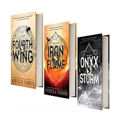 Fourth Wing Series by Rebecca Yarros (3-Book Complete Collection – Fourth Wing & Iron Flame Romantasy Dragon Rider Series)