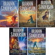5-Book Stormlight Archive Hardcover Set:The Way of Kings, Words of Radiance, Oathbringer, Rhythm of War, Wind and Truth