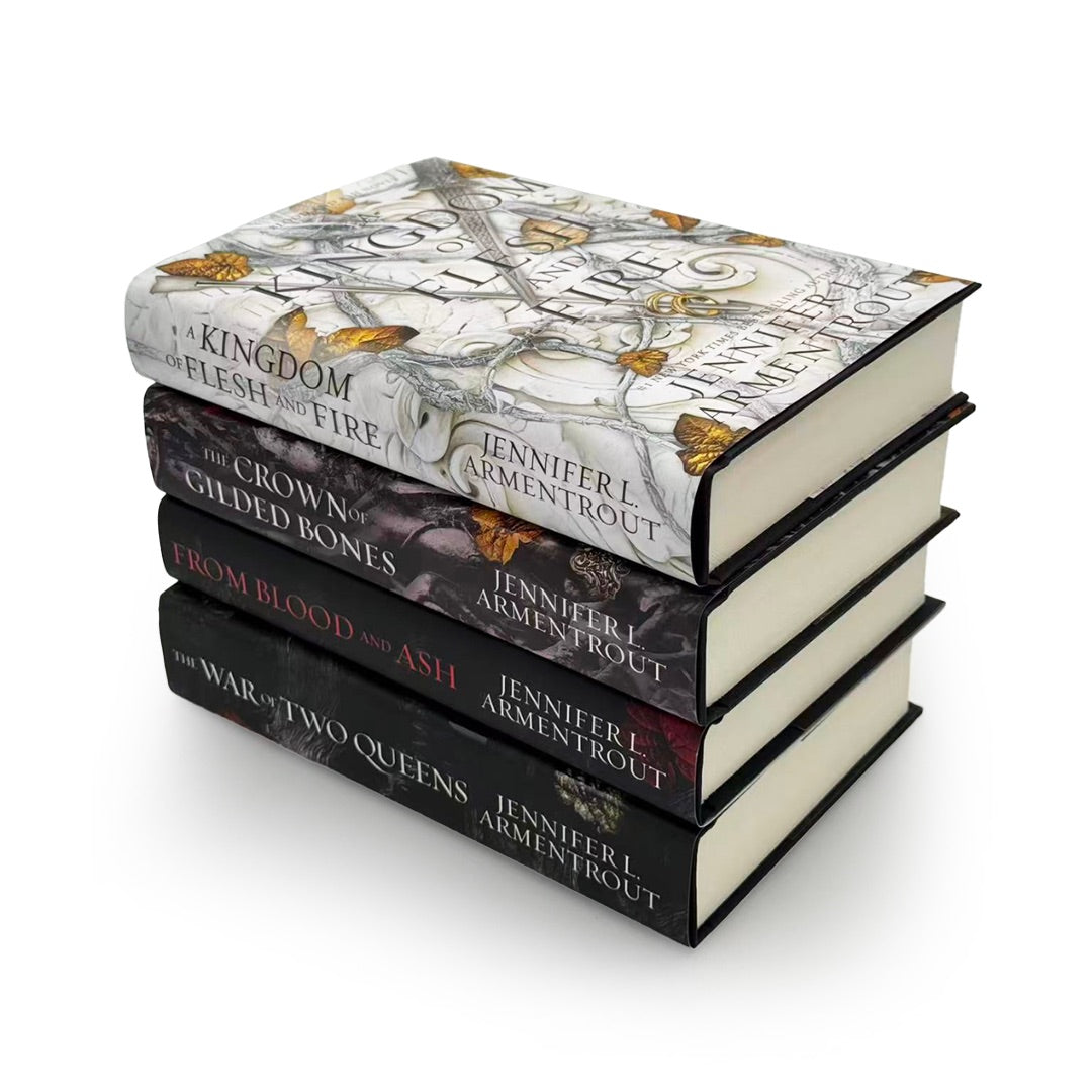 Blood and Ash Complete Series 4-Book Collection Set by Jennifer L. Armentrout (From Blood and Ash, A Kingdom of Flesh and Fire, War of Two Queens)